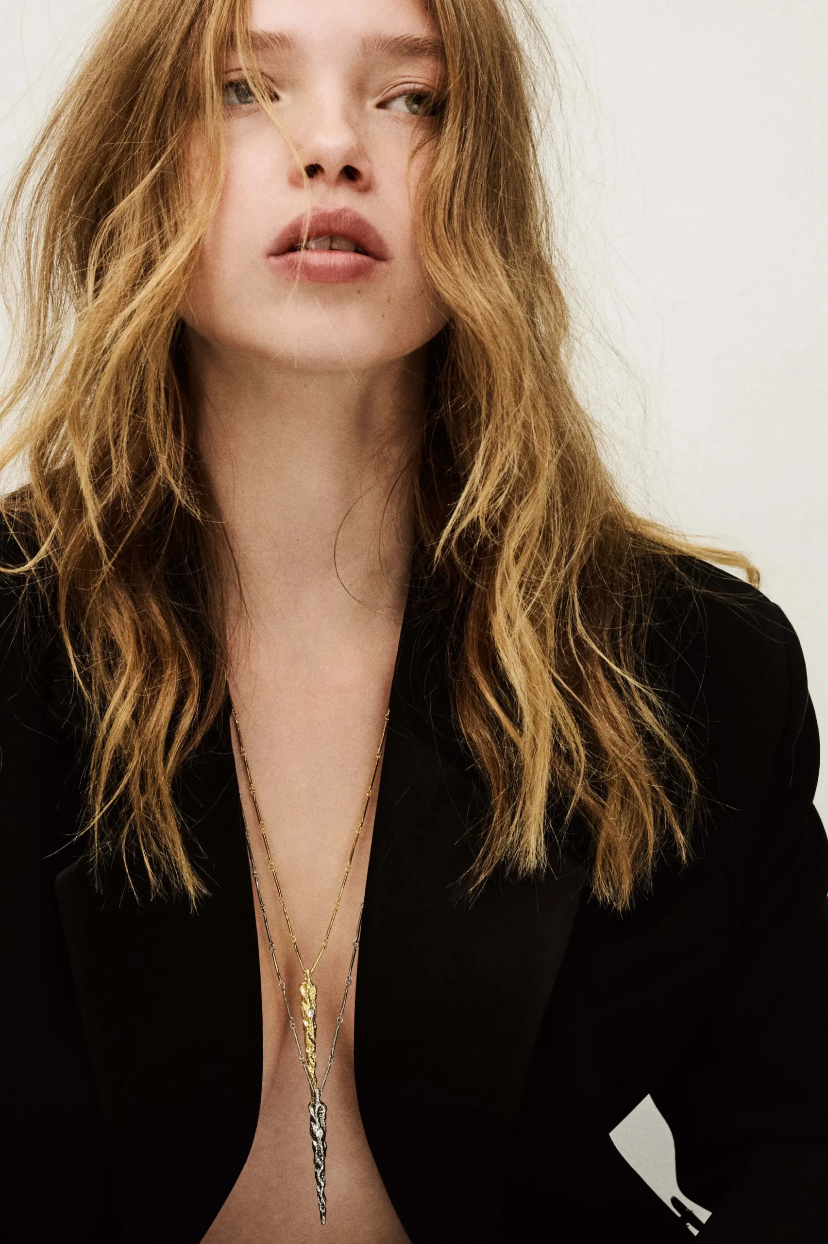 ANGELA long zircon necklace
