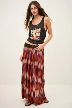 ARIETTE pleated midi skirt