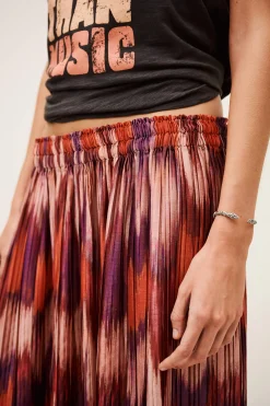 ARIETTE pleated midi skirt