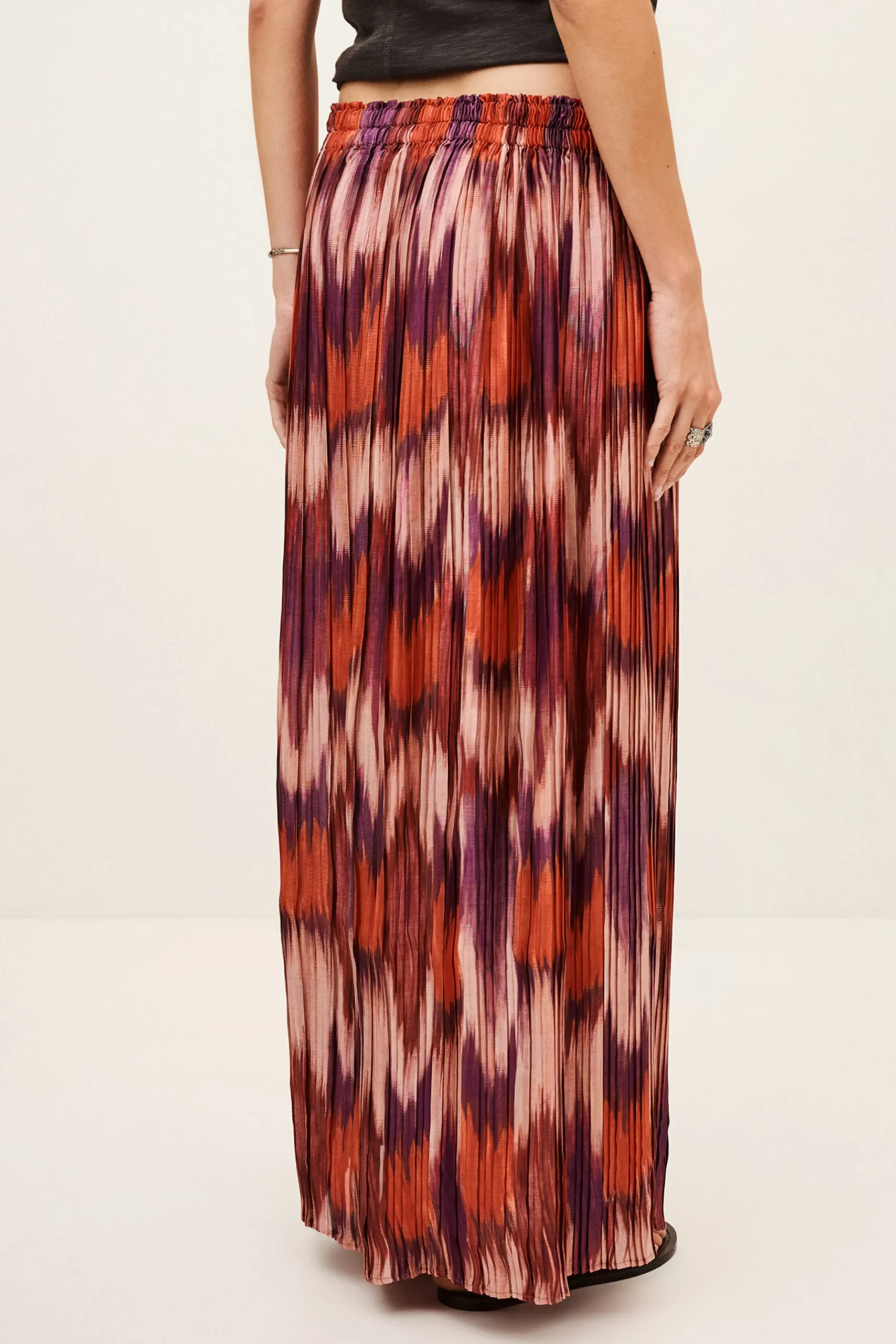 ARIETTE pleated midi skirt
