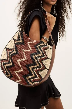 ARYA raffia hobo bag