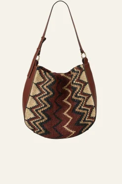 ARYA raffia hobo bag