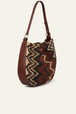 ARYA raffia hobo bag