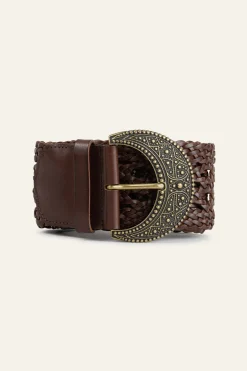 BALMY braided leather belt