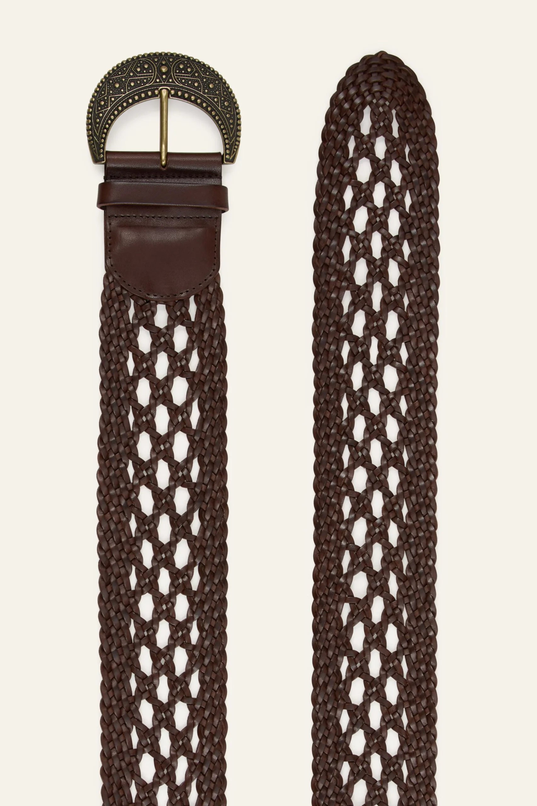 BALMY braided leather belt