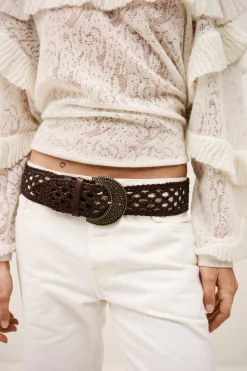BALMY braided leather belt