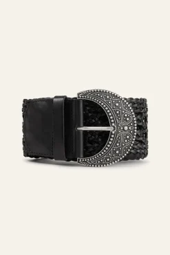 BALMY braided leather belt
