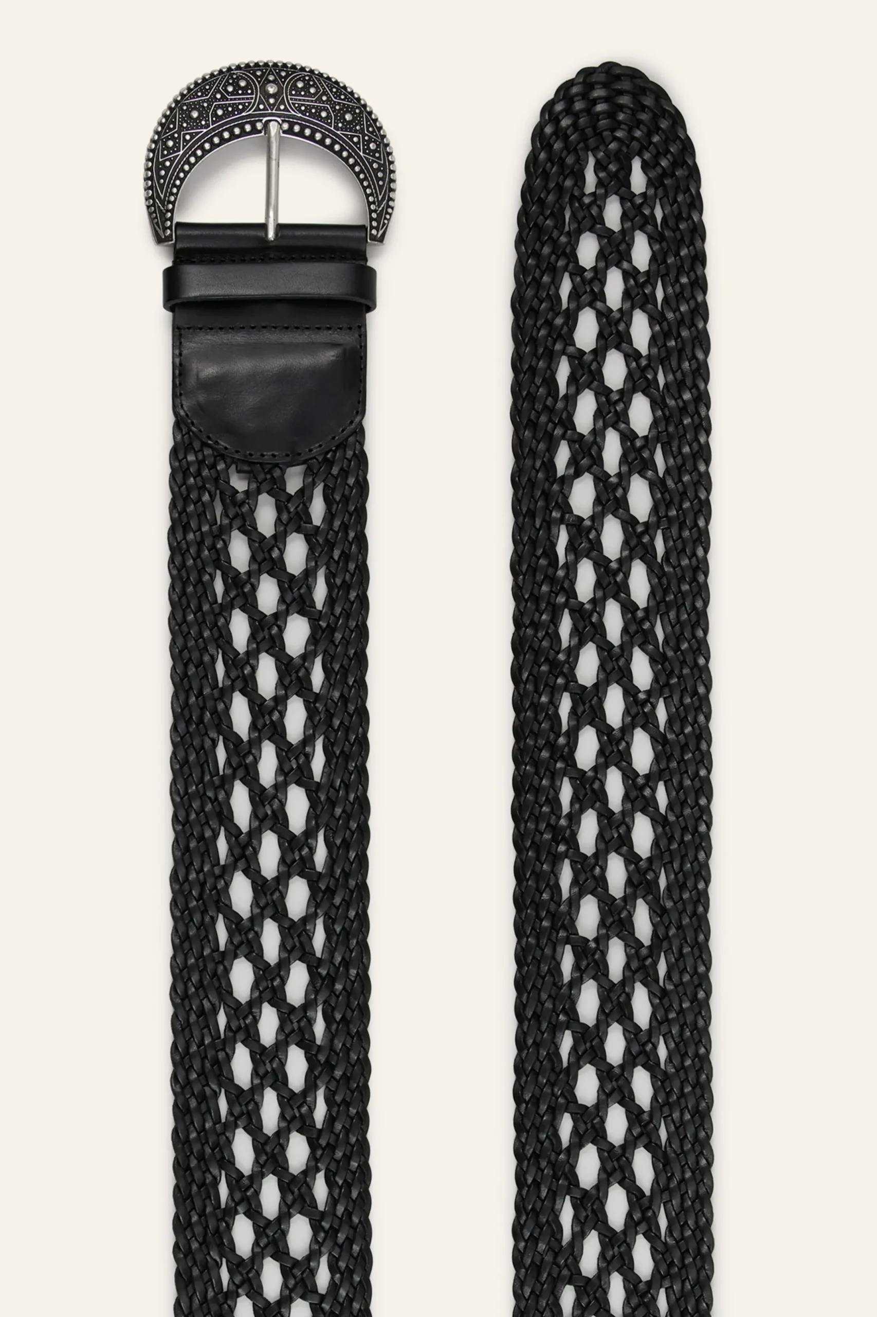 BALMY braided leather belt