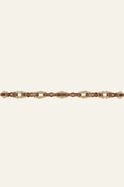 BAPTISTE leather statement belt