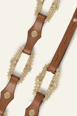 BAPTISTE leather statement belt