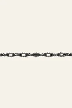 BAPTISTE leather statement belt