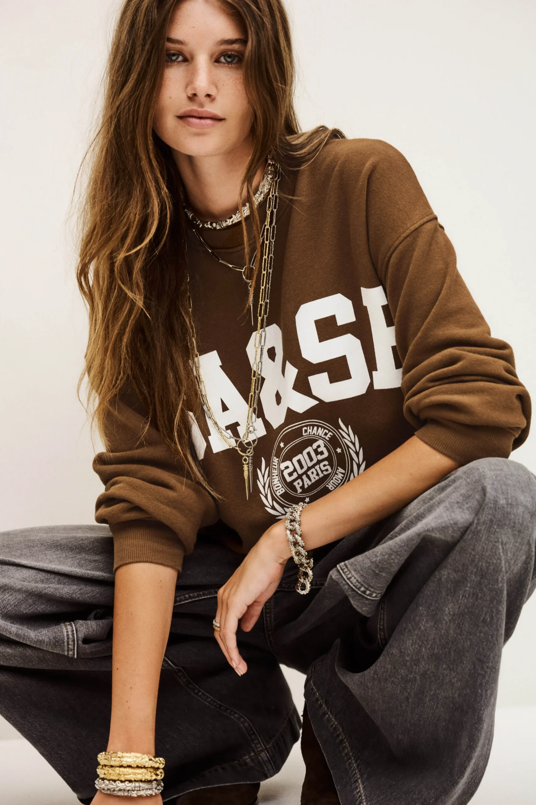 BENJAMIN two-tone sweatshirt