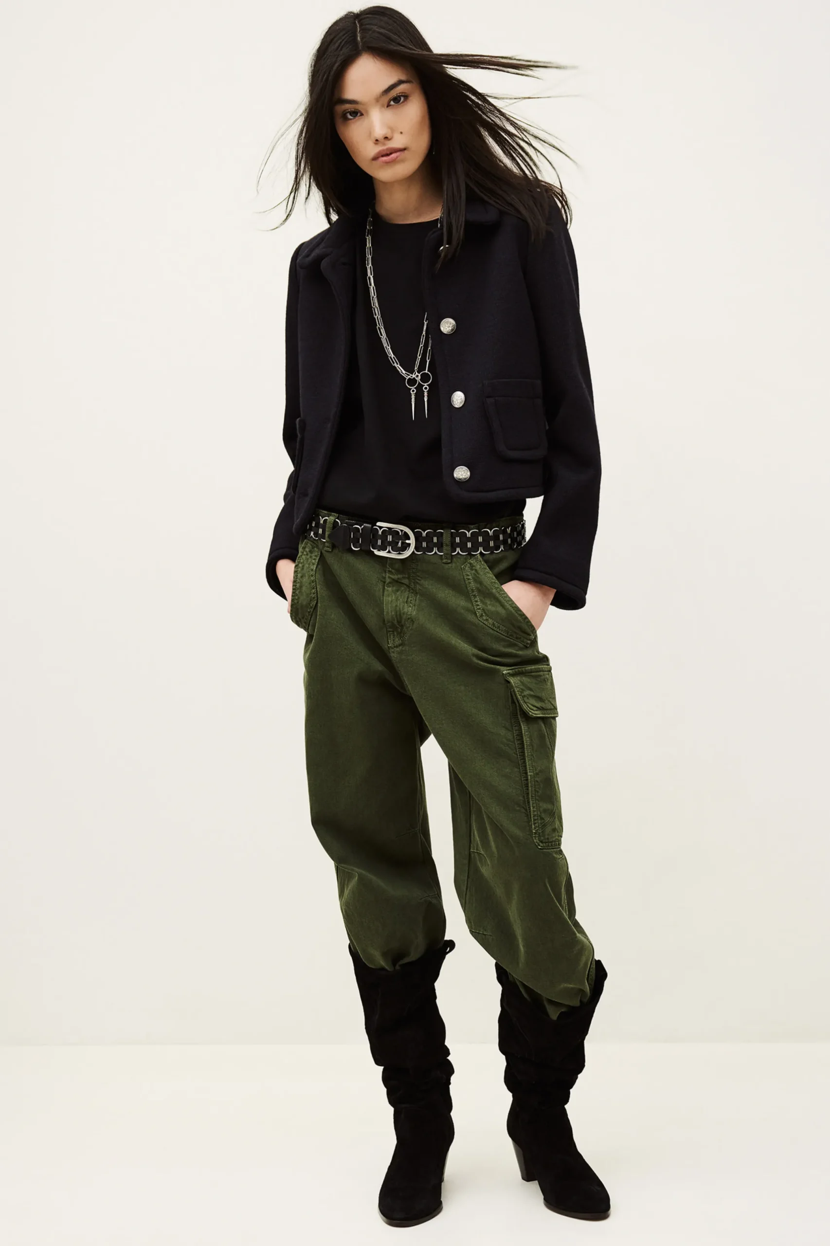 BERADITH cropped fitted jacket
