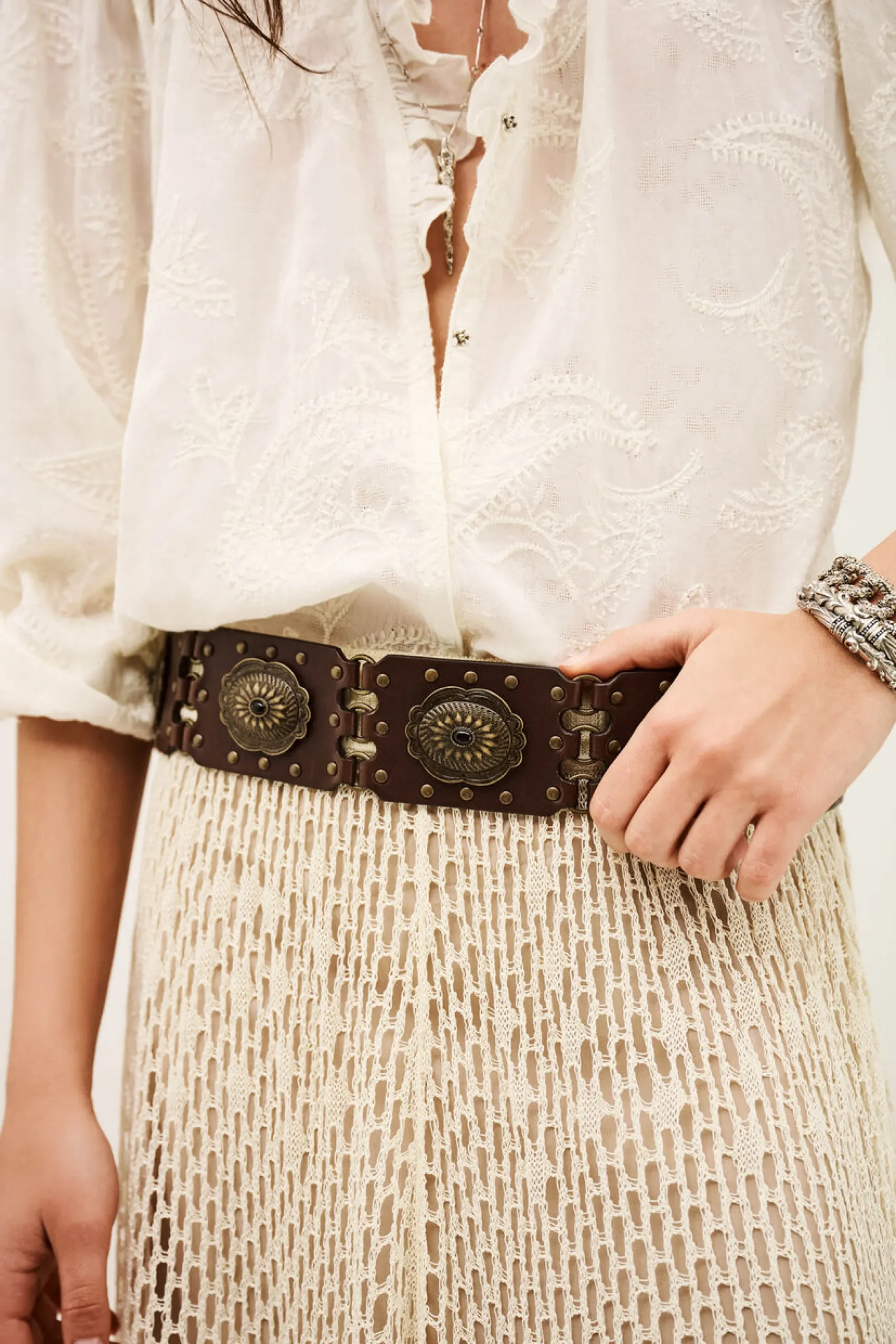 BESTY western leather belt