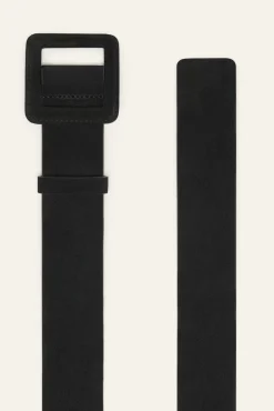 BETTY suede square buckle belt