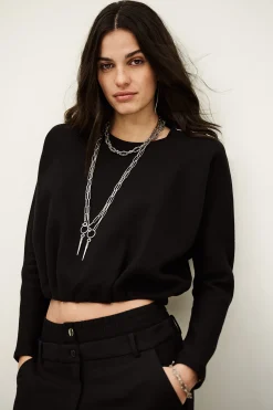 BRANNY kimono-style puffed top