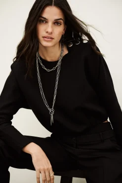 BRANNY kimono-style puffed top