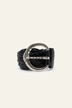 BREW wide braided belt