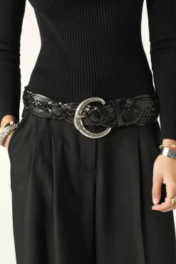 BREW wide braided belt