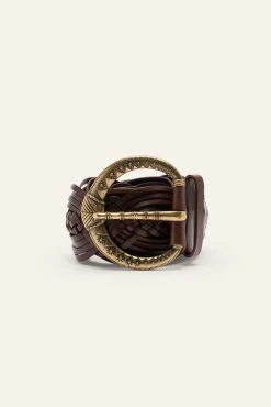 BREW wide braided belt