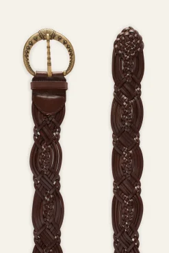 BREW wide braided belt
