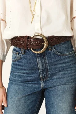 BREW wide braided belt
