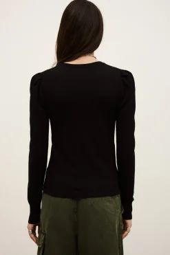 BRITANIE sweater with long balloon sleeves