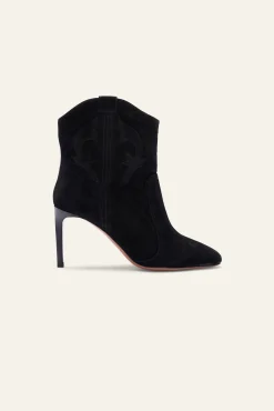 CAITLIN suede high heel ankle boots