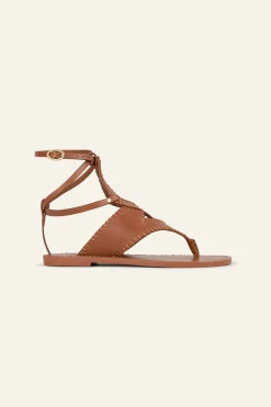 CAPRI flat leather sandals