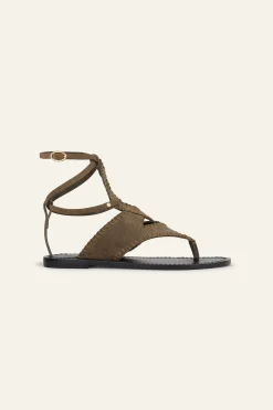 CAPRI flat suede sandals
