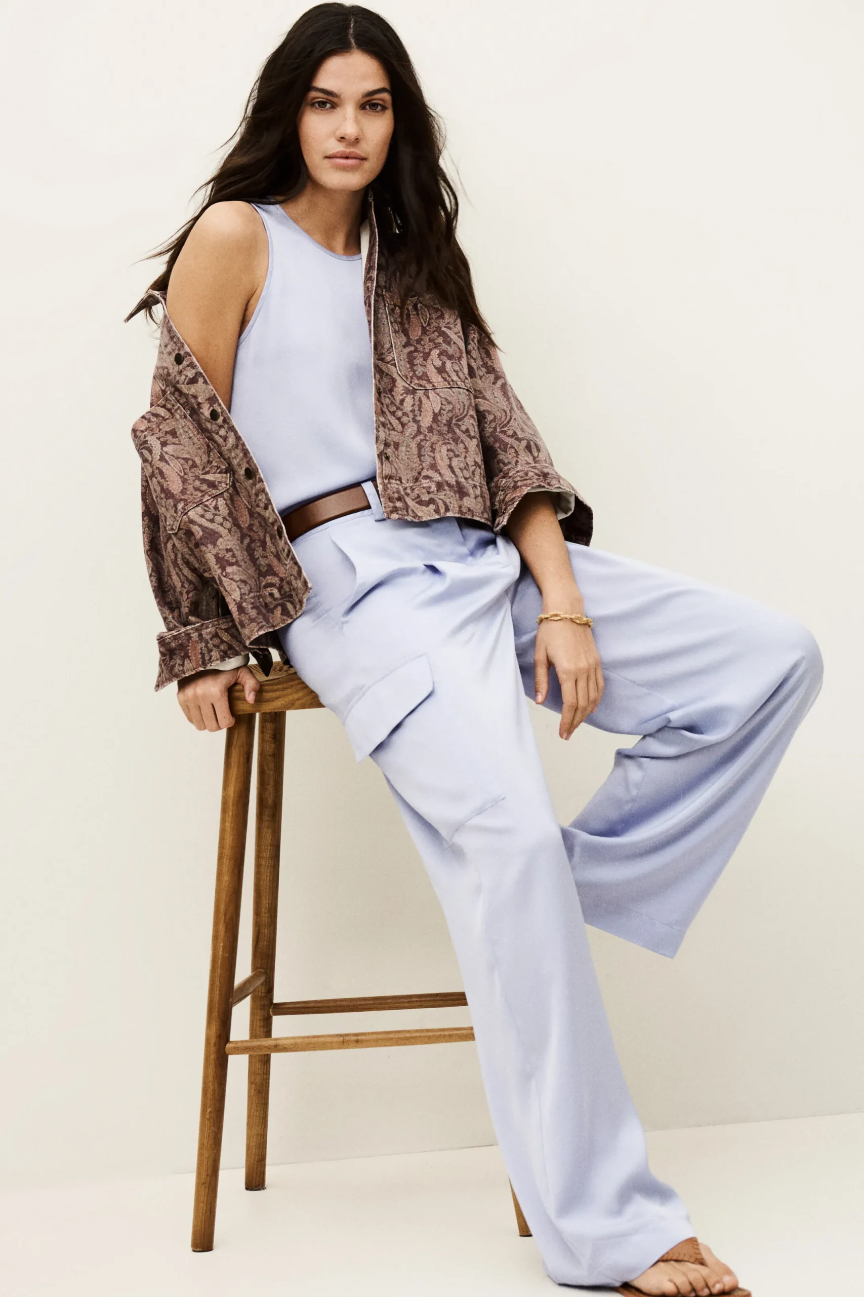 CARY wide-leg cargo pants