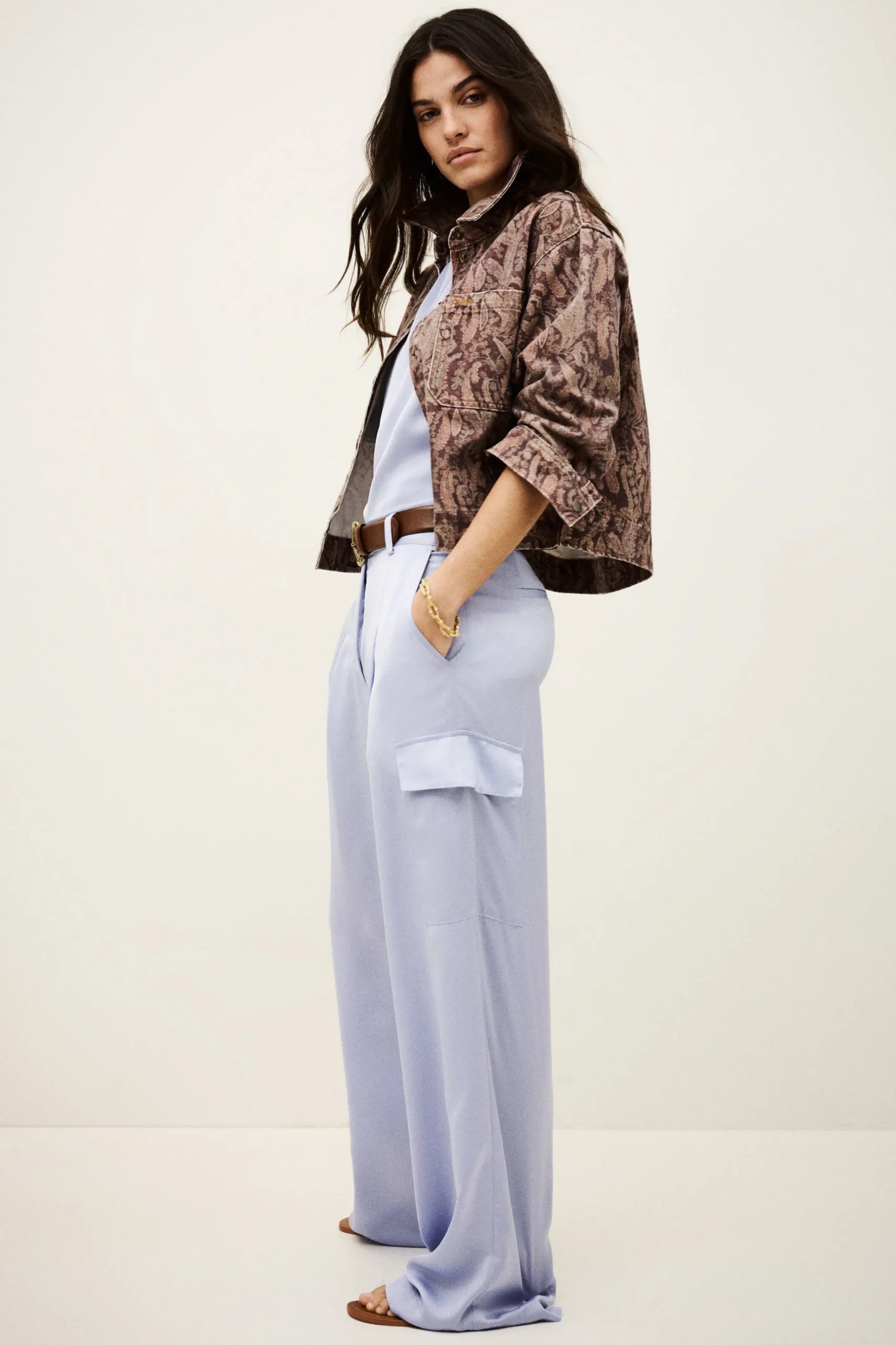 CARY wide-leg cargo pants