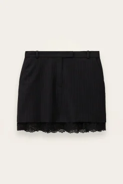 CASSIE lace tailored mini skirt