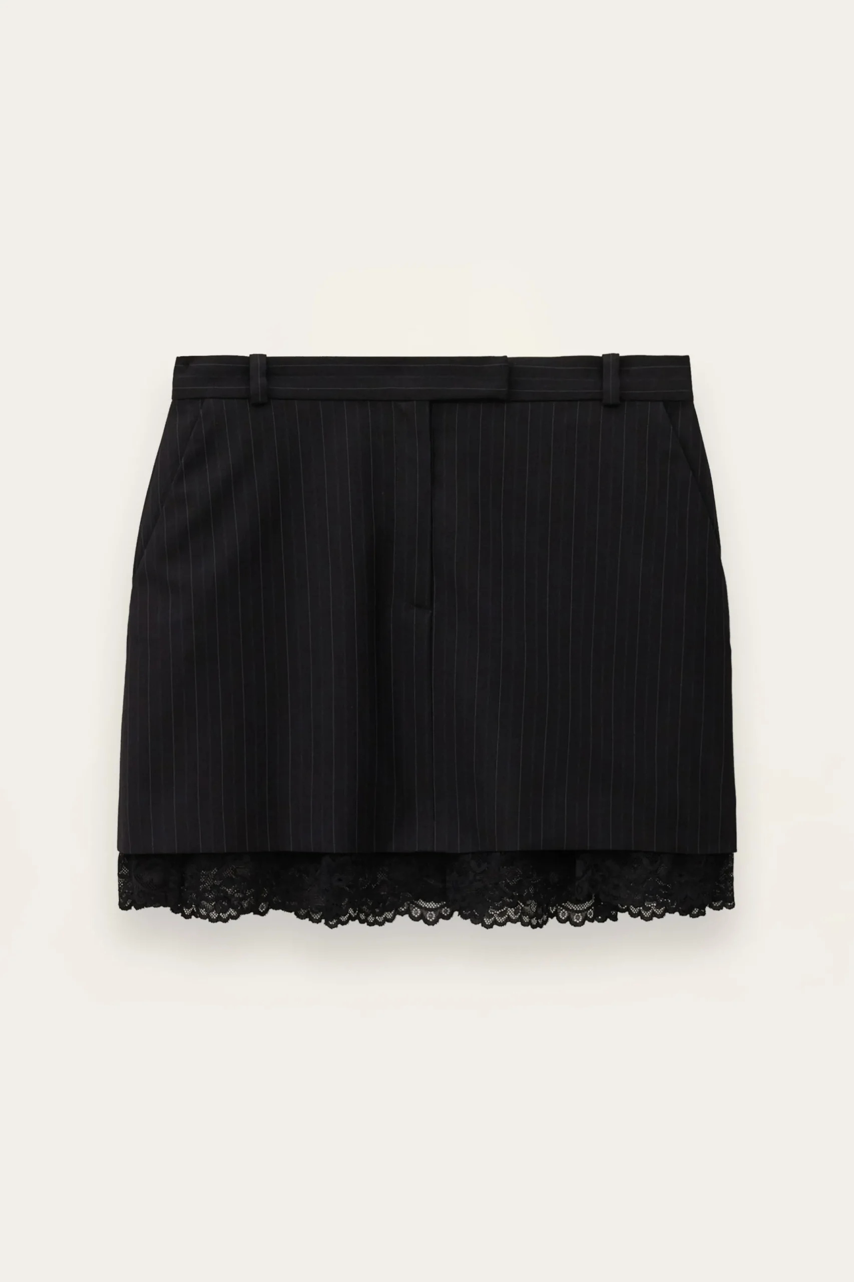CASSIE lace tailored mini skirt
