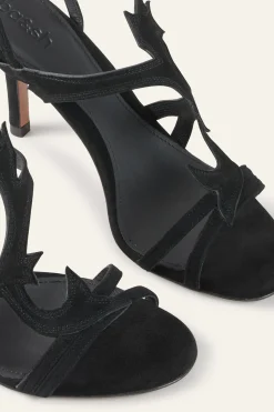 CATE suede heeled sandals