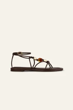 CAYA flat leather sandals