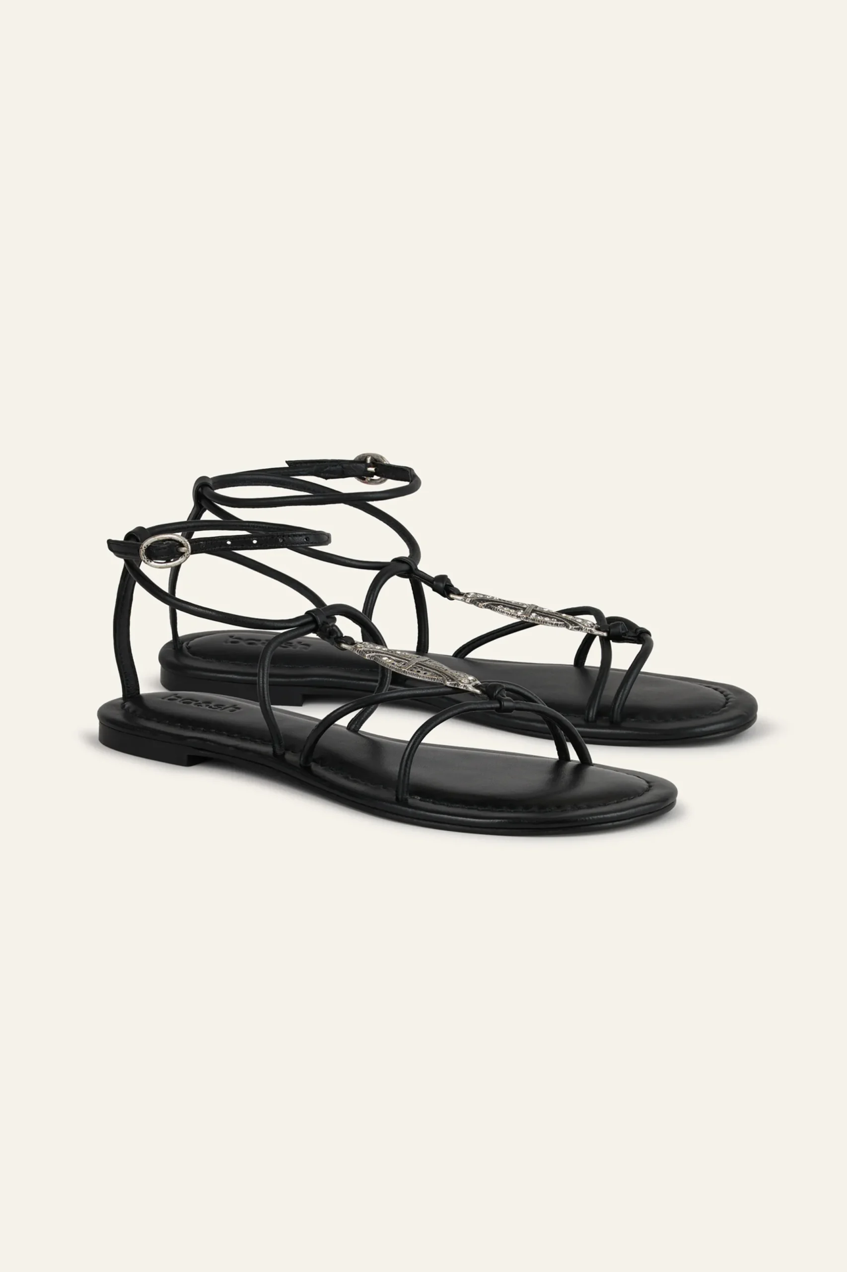 CAYA flat leather sandals