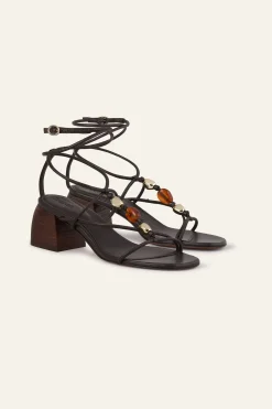 CAYA heeled leather sandals