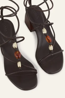 CAYA heeled leather sandals