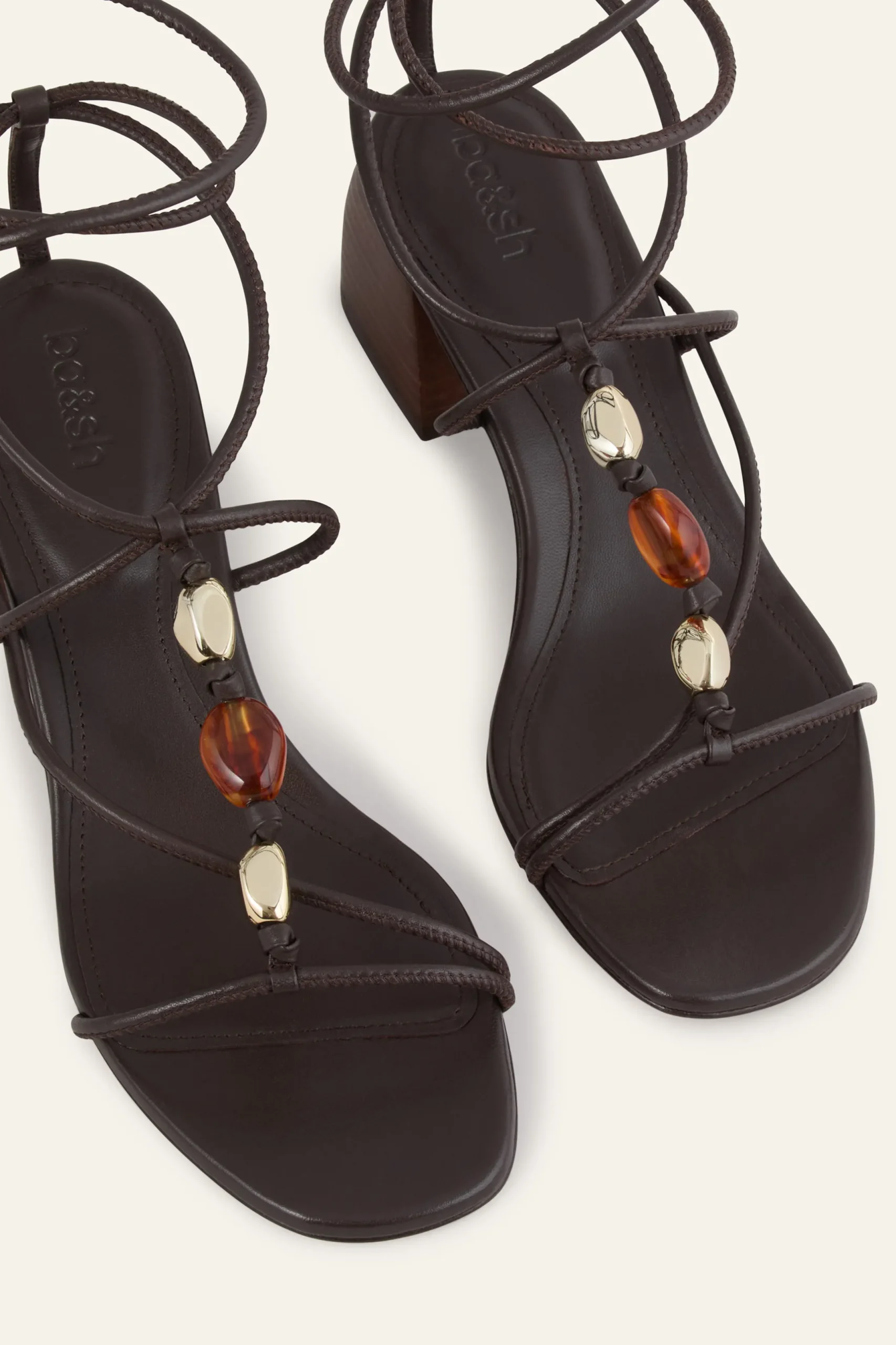 CAYA heeled leather sandals