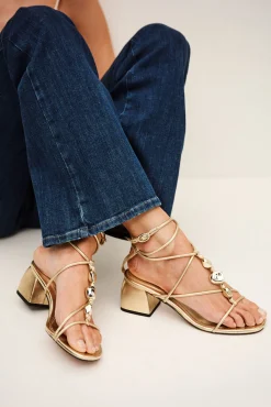 CAYA heeled leather sandals