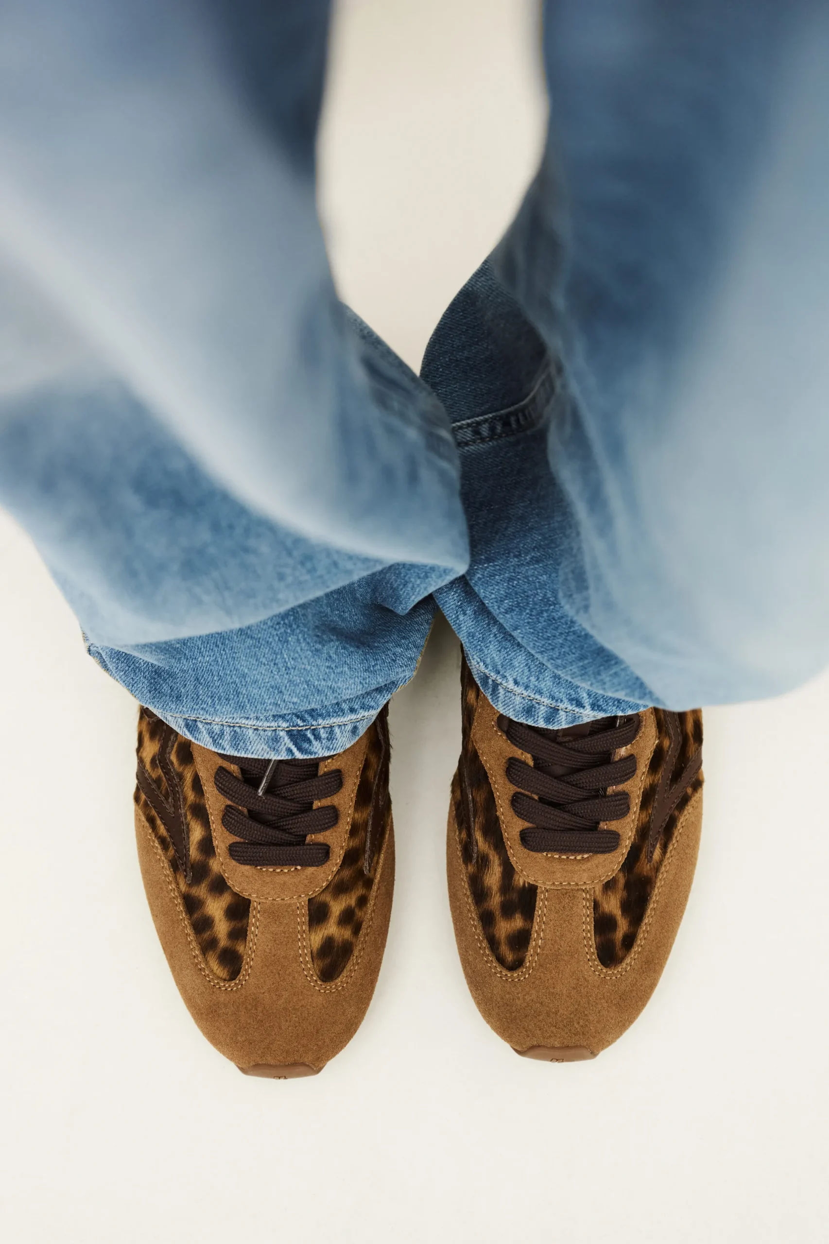 CELLESTE soft leather trainers