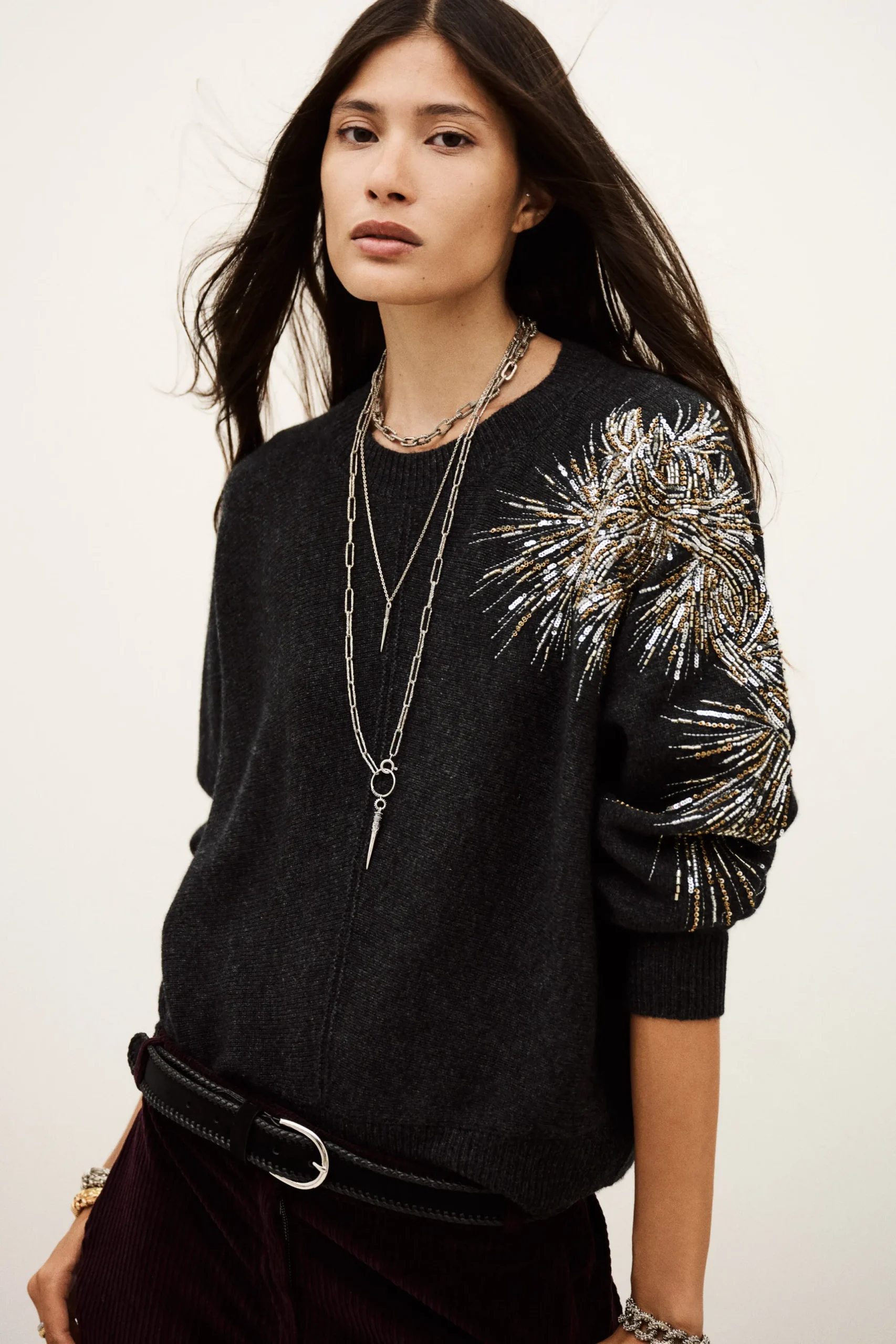 CHOR embroidered knit pullover