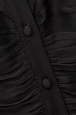 CIMILA fitted satin-finish top