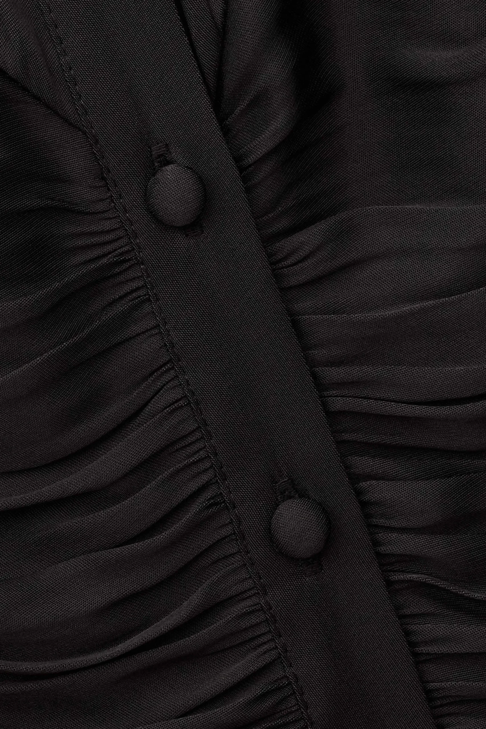 CIMILA fitted satin-finish top