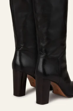 CIRY Black polished leather boots