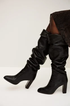 CIRY Black polished leather boots
