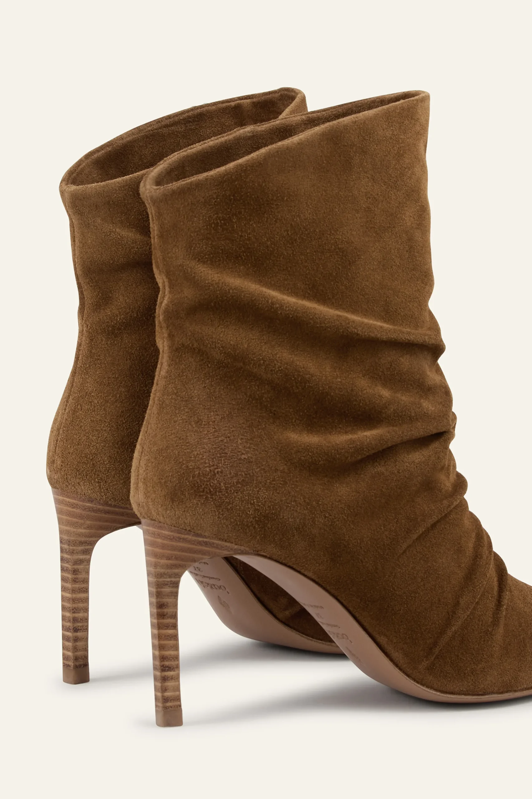 COLIVIA high-heeled suede ankle boots