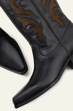 CURTIS leather cowboy-style boots