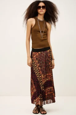 CYNDA ribbed cotton top